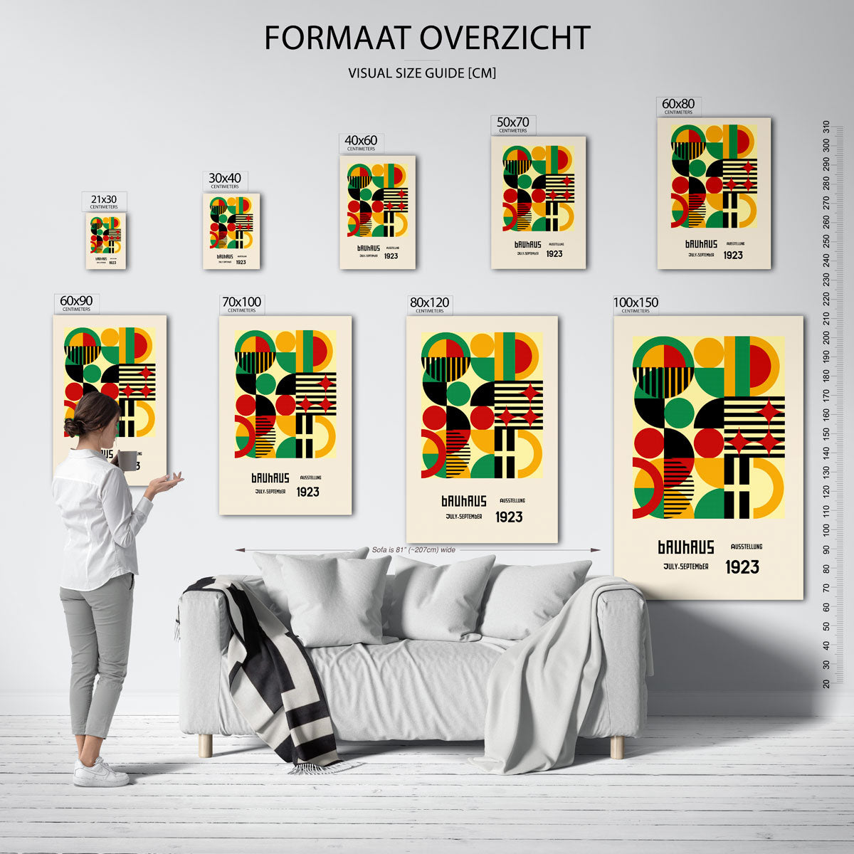 Vormen en kleurvlakken Poster