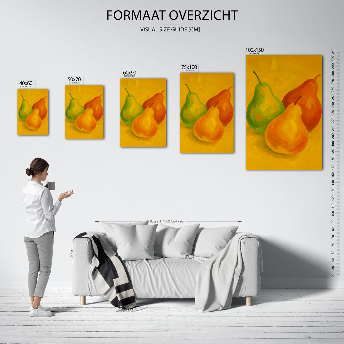 Fruitige kleurenexplosie Kunstwerk