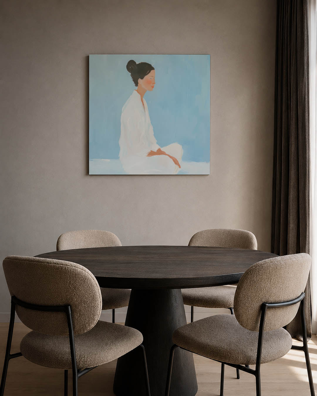 Serene meditatie Kunstwerk