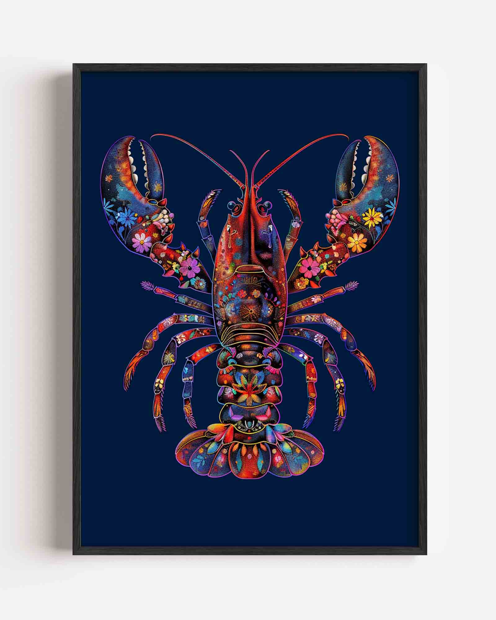 Kleurrijke kreeft Poster