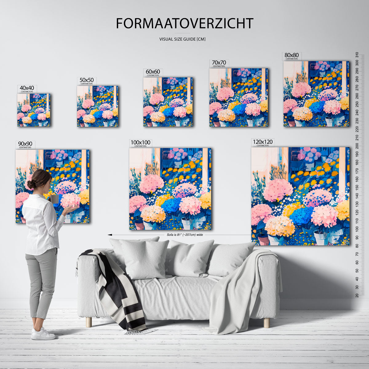 Bloemen en potten Poster
