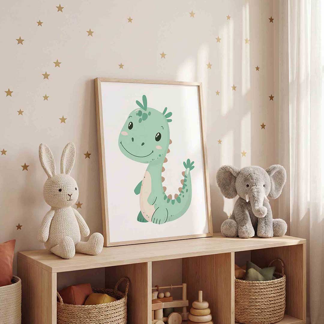 Groene dinosaurus Poster