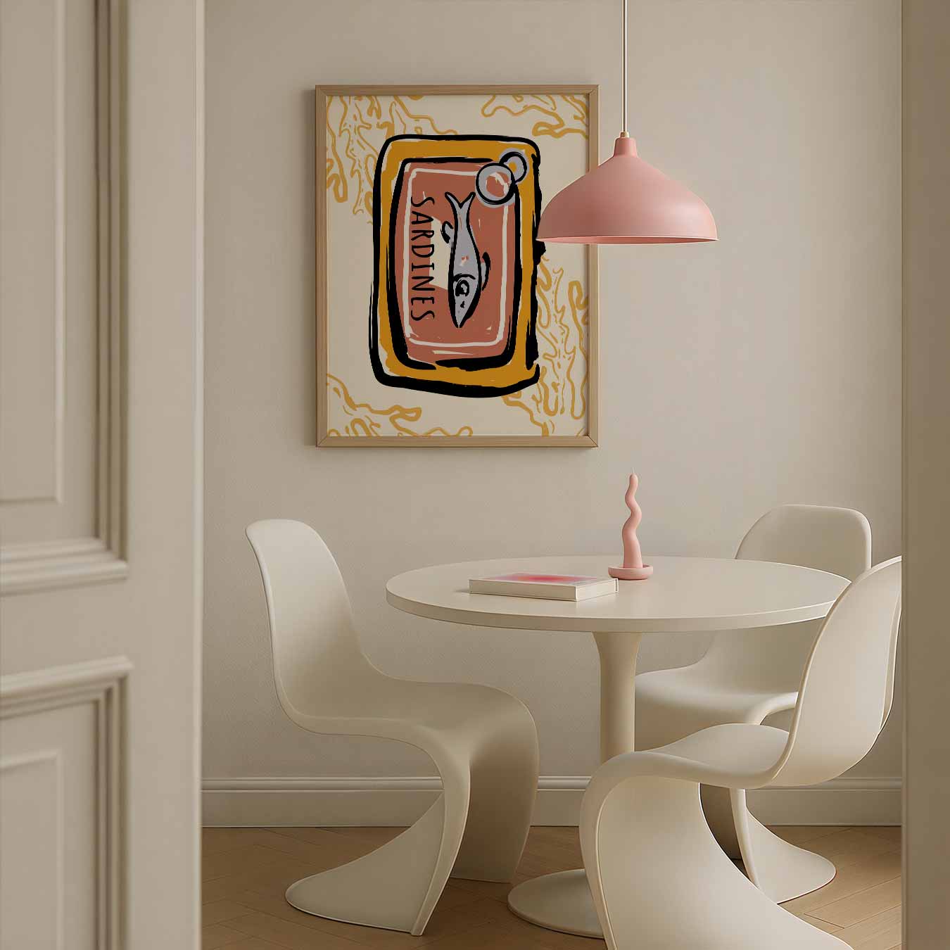 Retro Sardine Blik Poster-WallArtistic