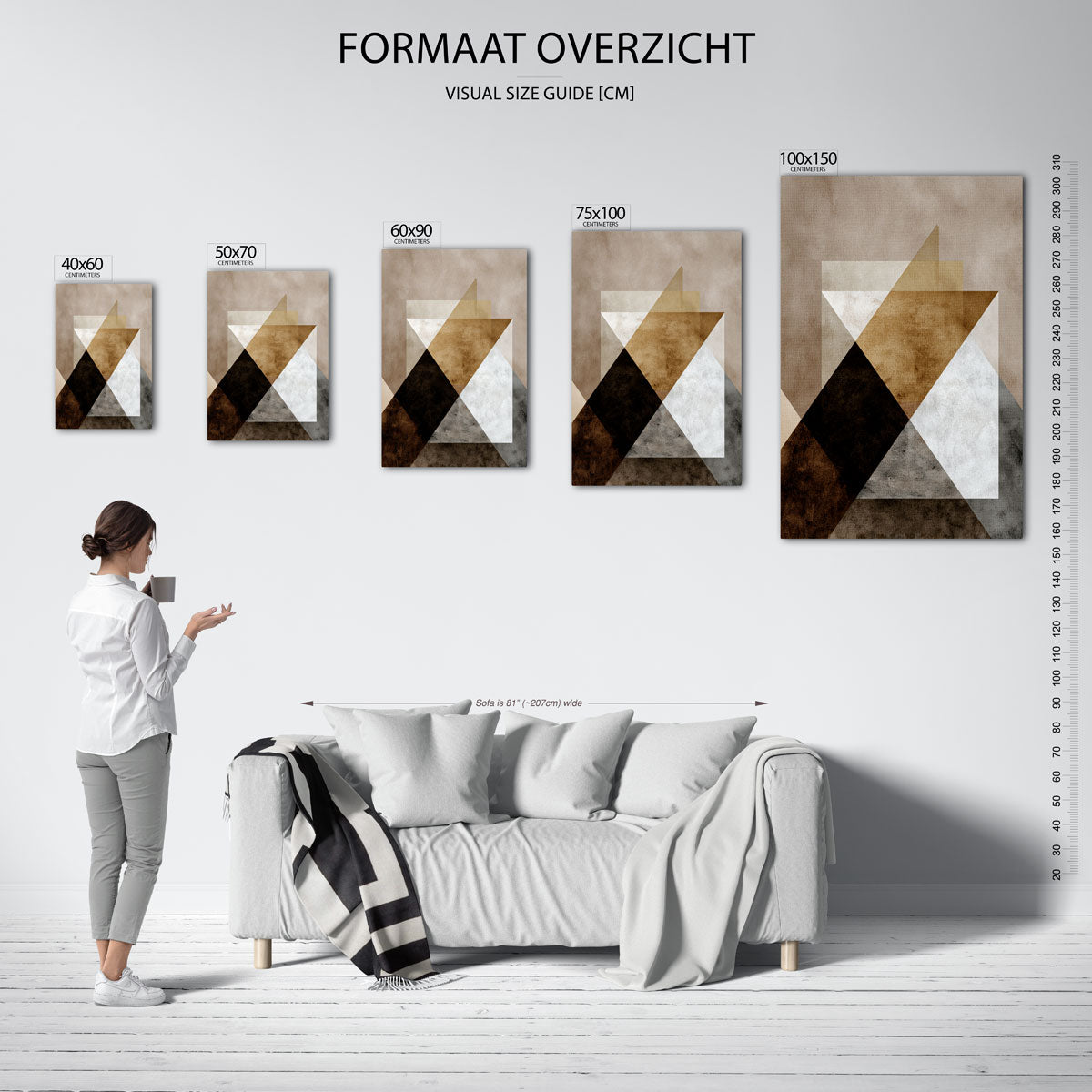 Geometrische vormen Kunstwerk