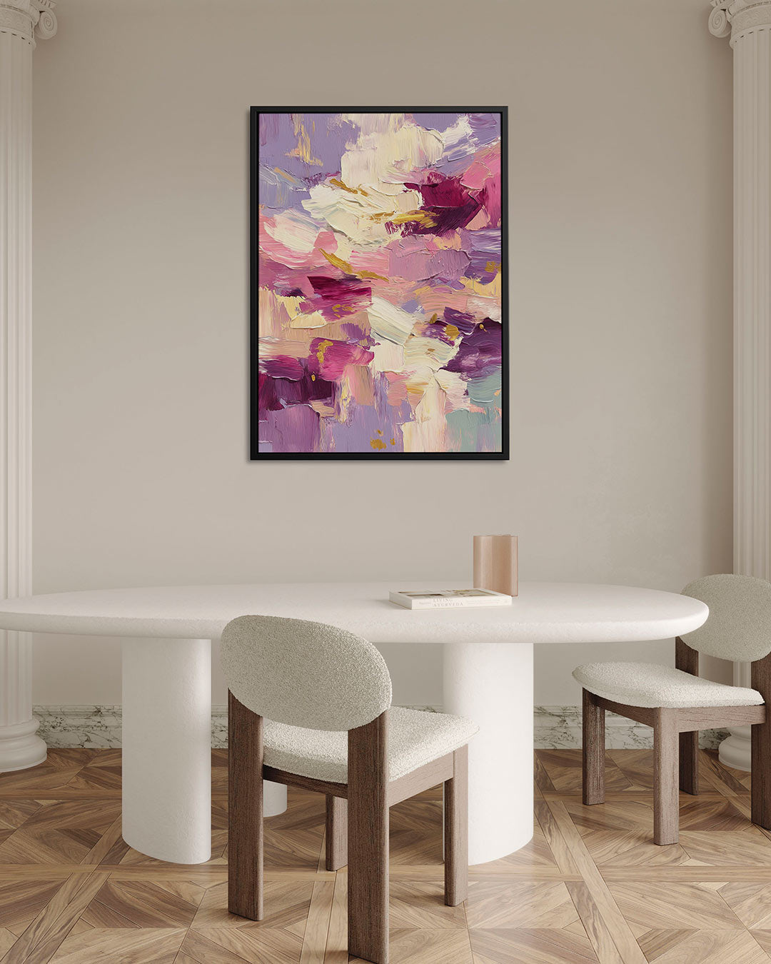Kleurrijke penseelstreken Kunstwerk