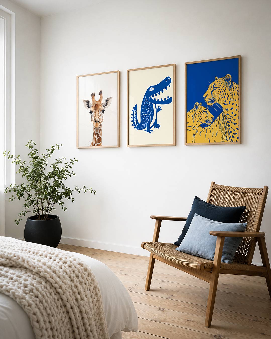 Giraffe portret Posterset