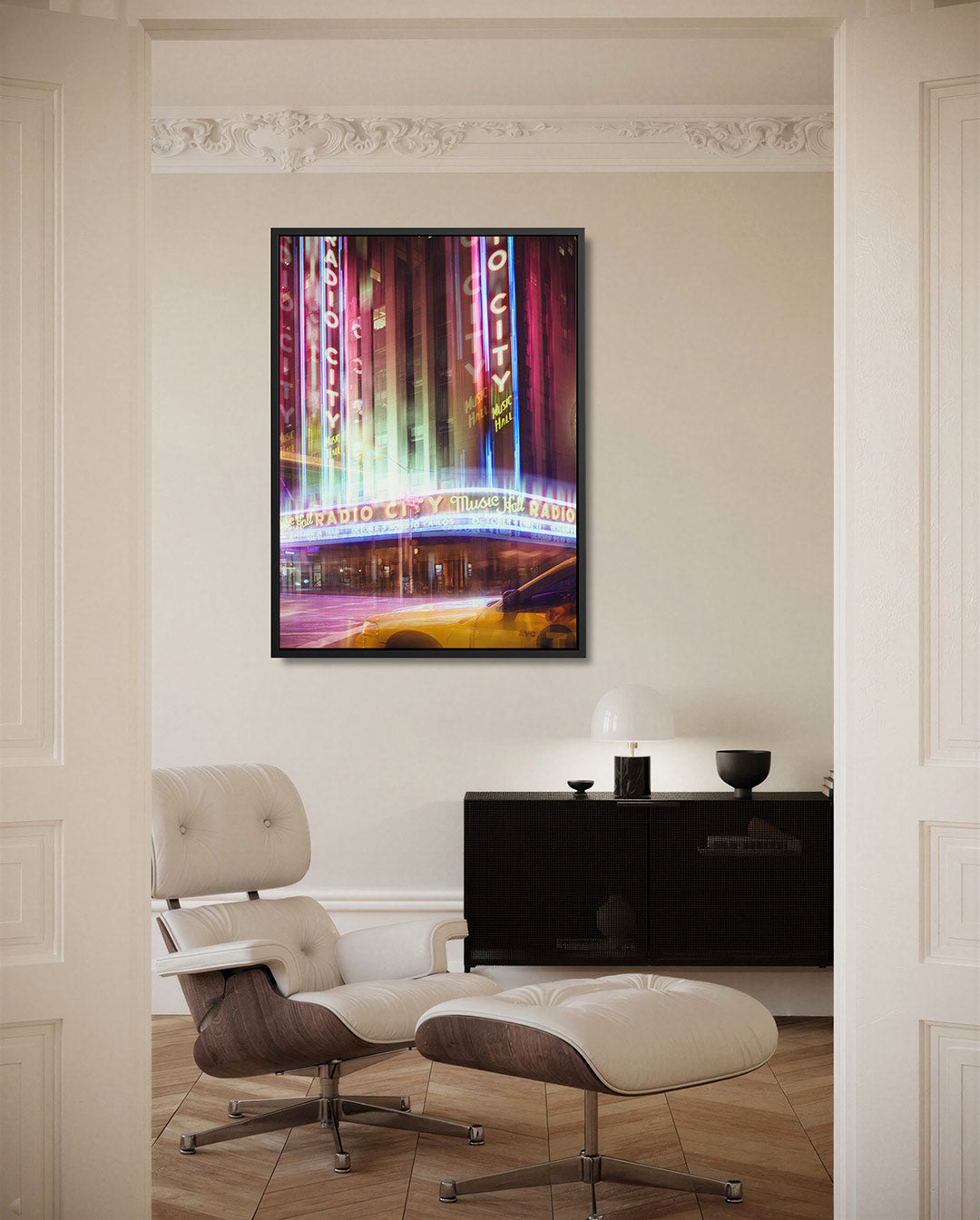 Neon stadssfeer Kunstwerk