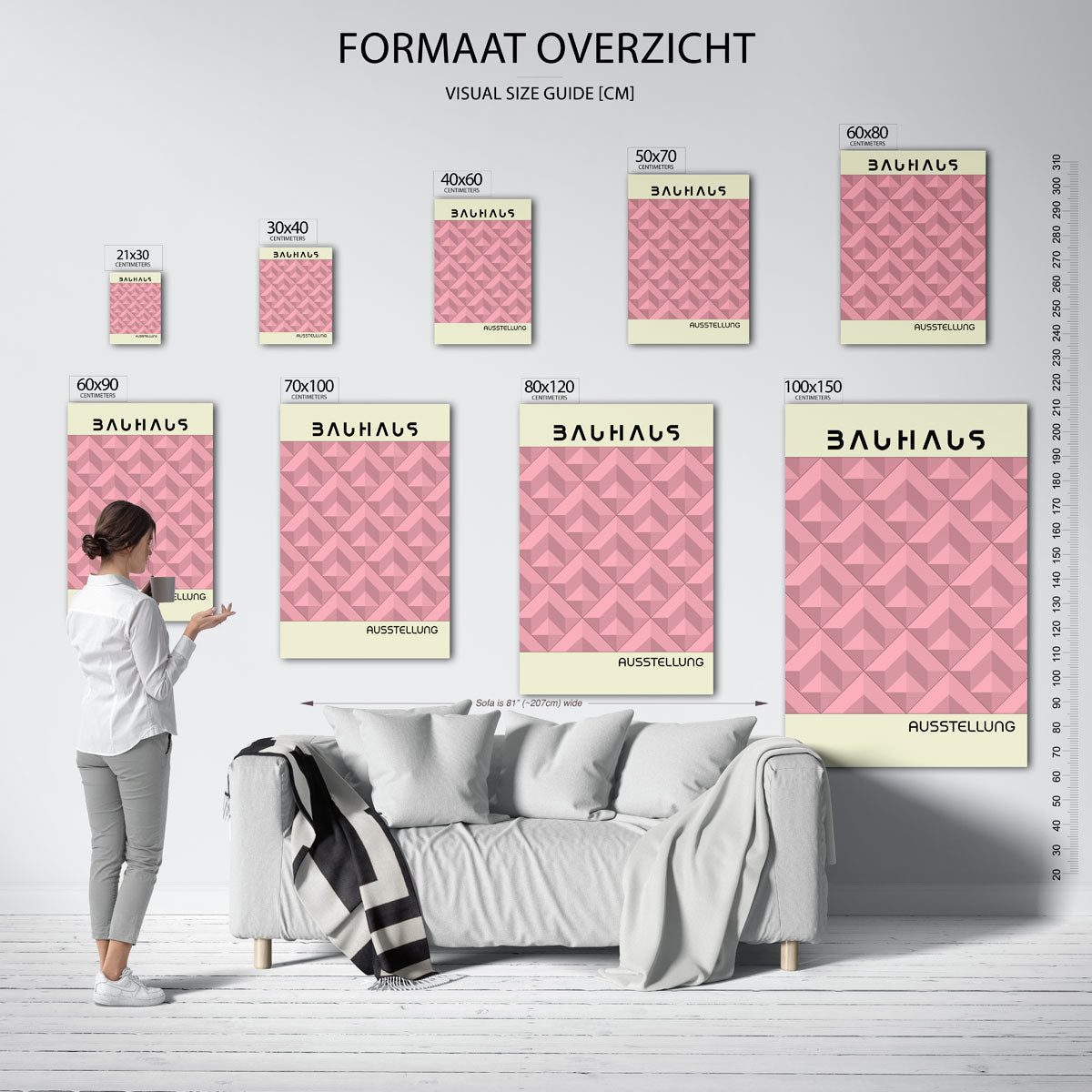 Vormritme en kleur Poster