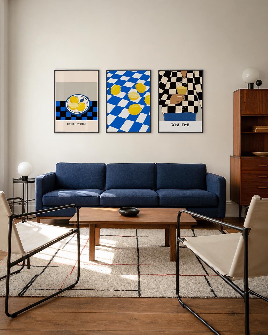 Vrolijke citroenen Posterset