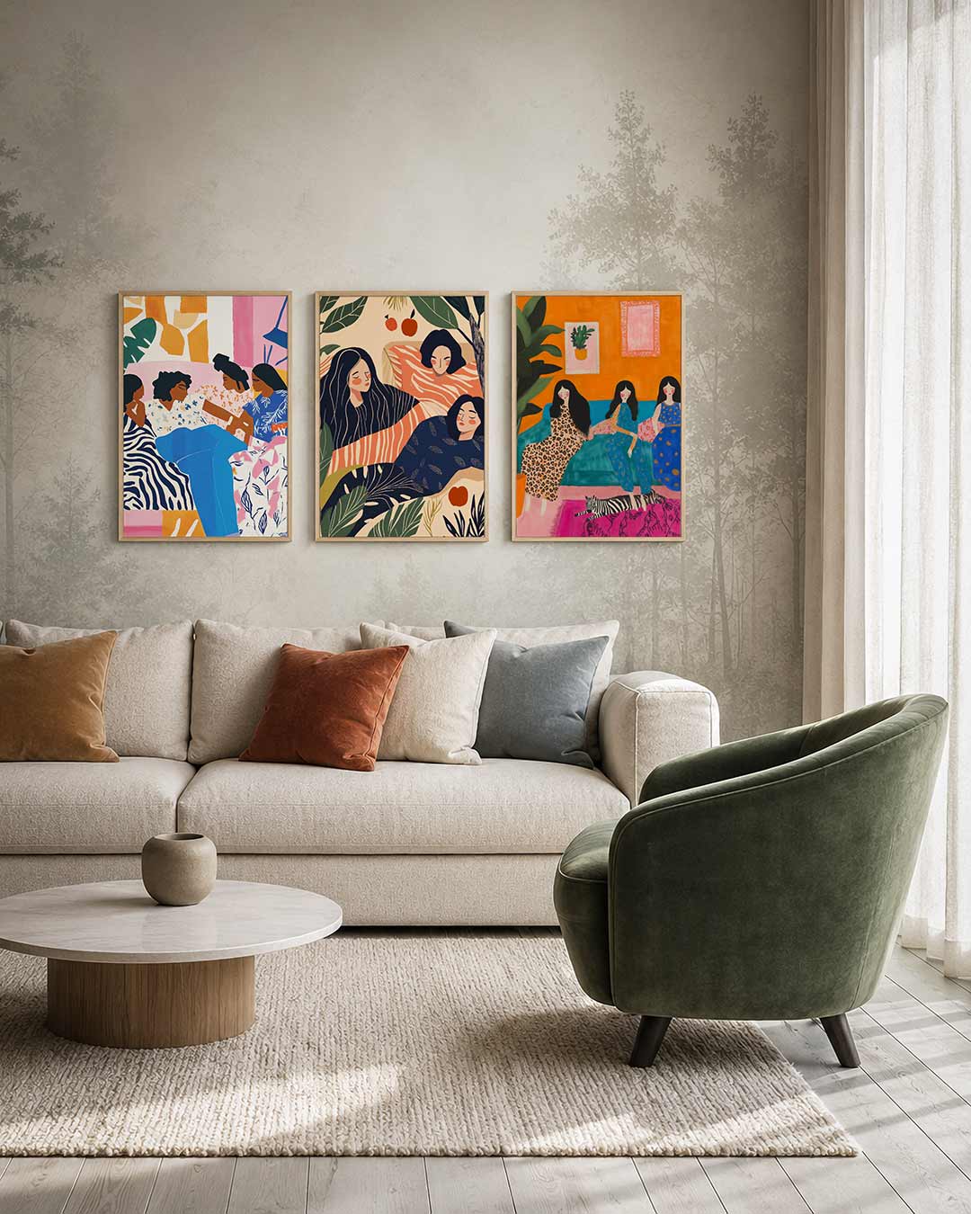 Kleurrijk samenspel Posterset