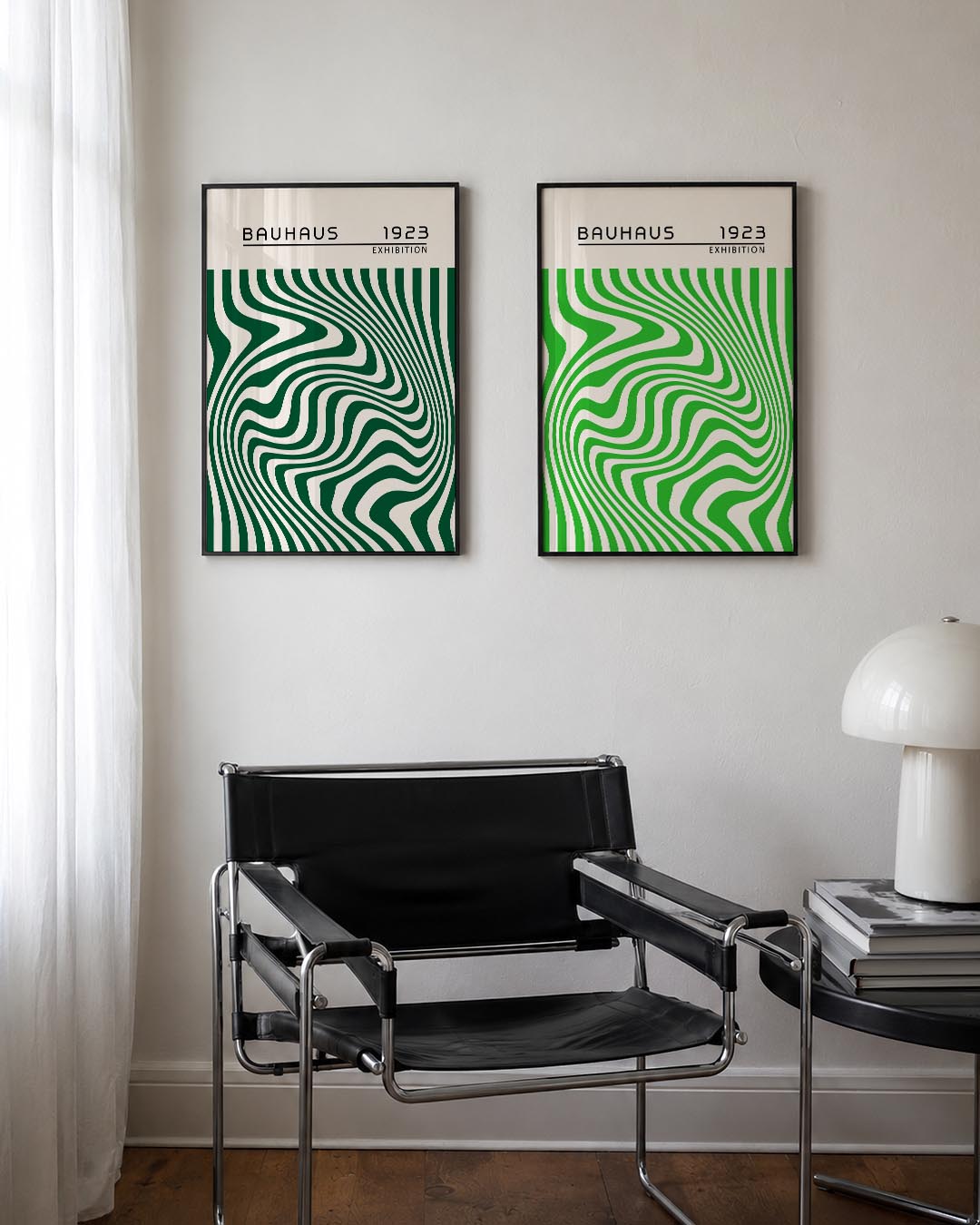 Golvend lijnenspel Posterset