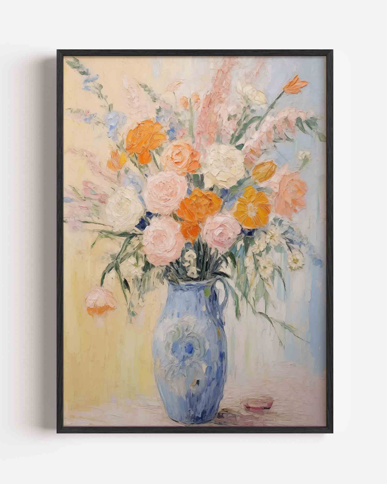 Bloemen in vaas Poster