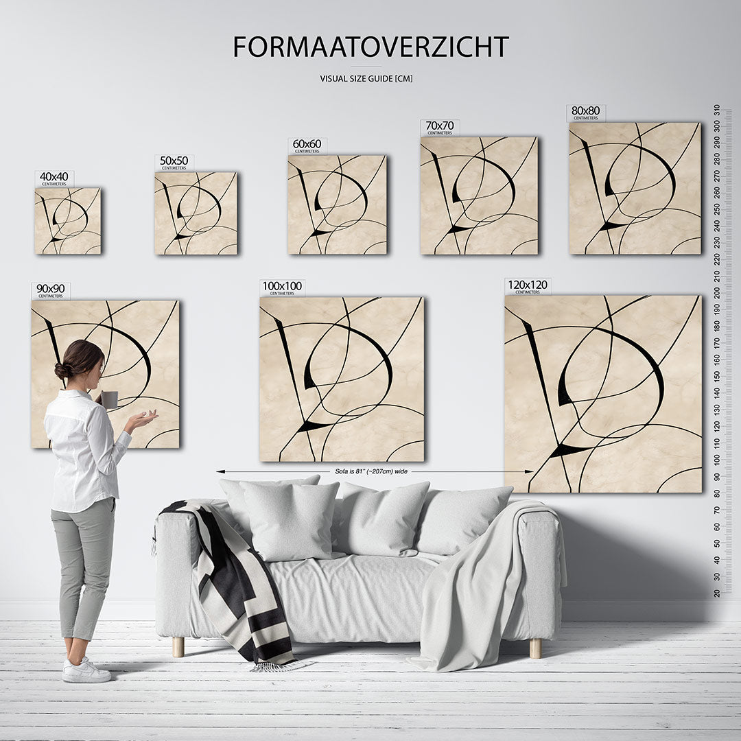 Organische lijnen Kunstwerk