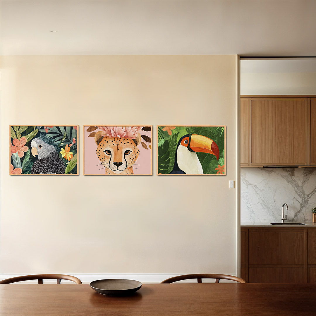 Tropische vormenpracht Posterset