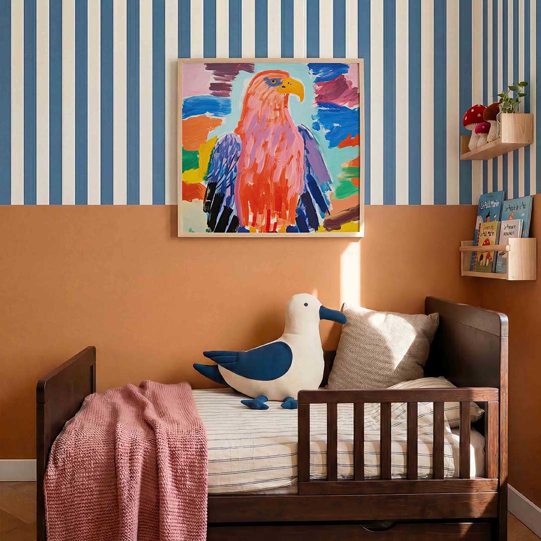 Gekleurde vogel Poster