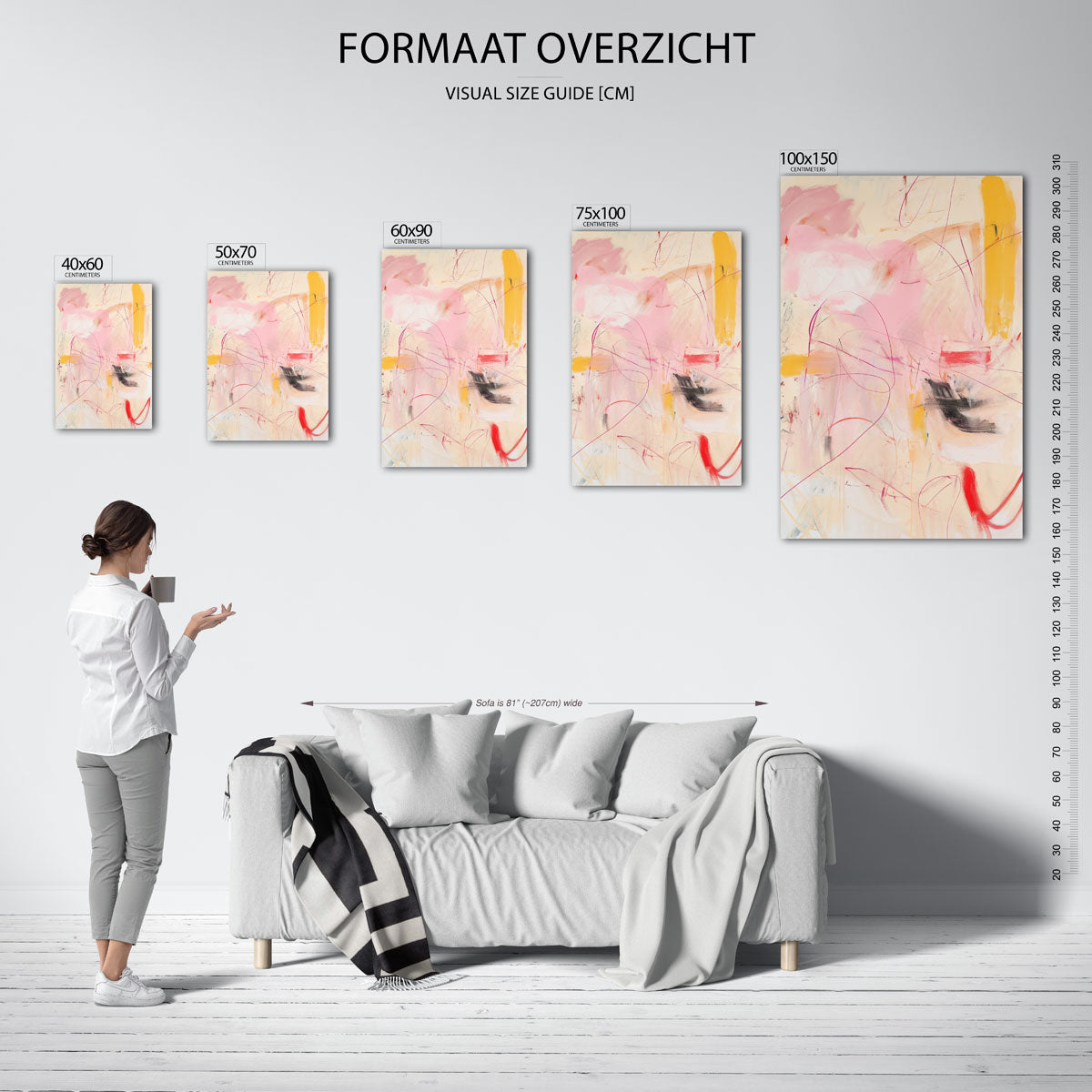 Kleurencompositie Kunstwerk
