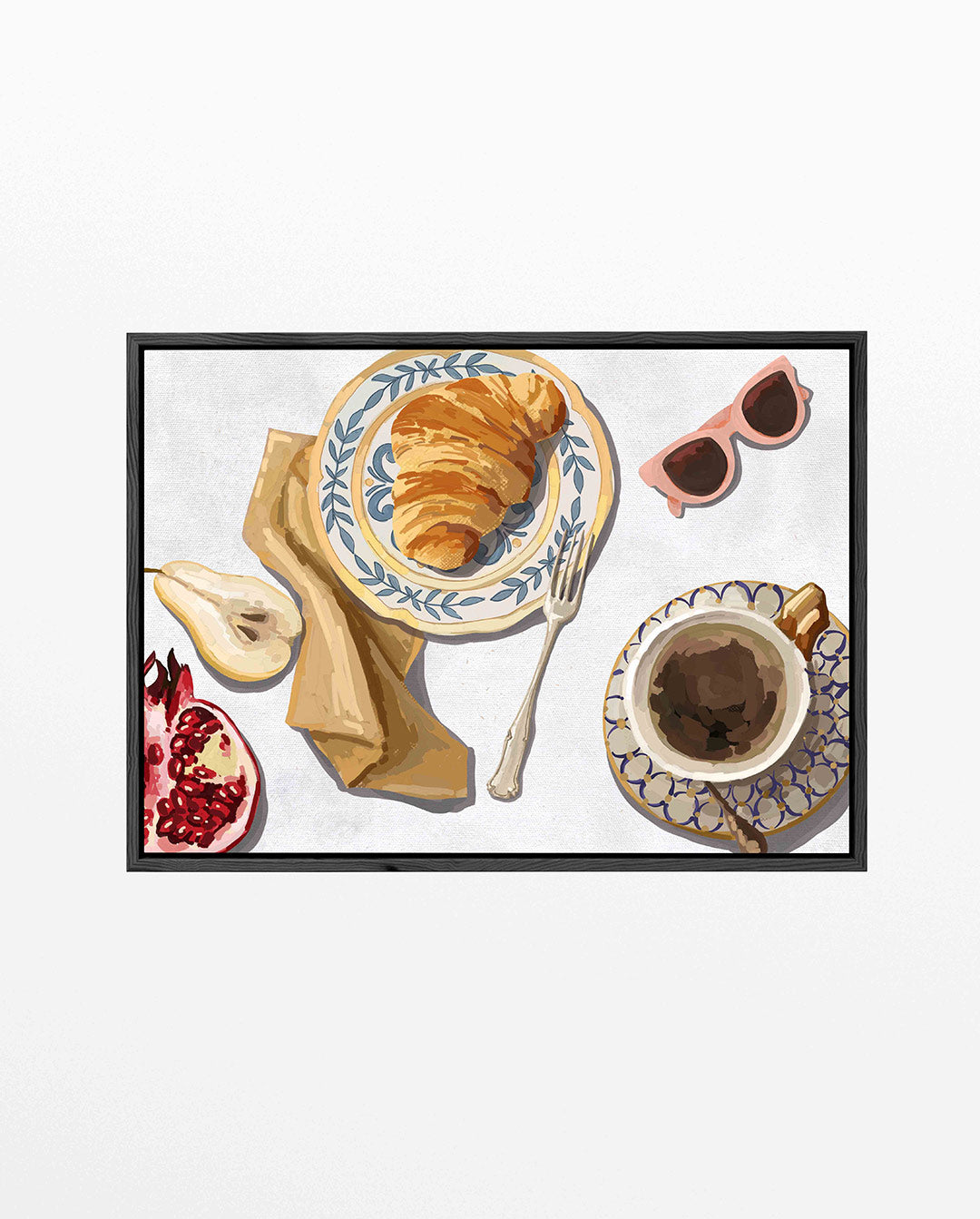Ontbijt illustratie Kunstwerk