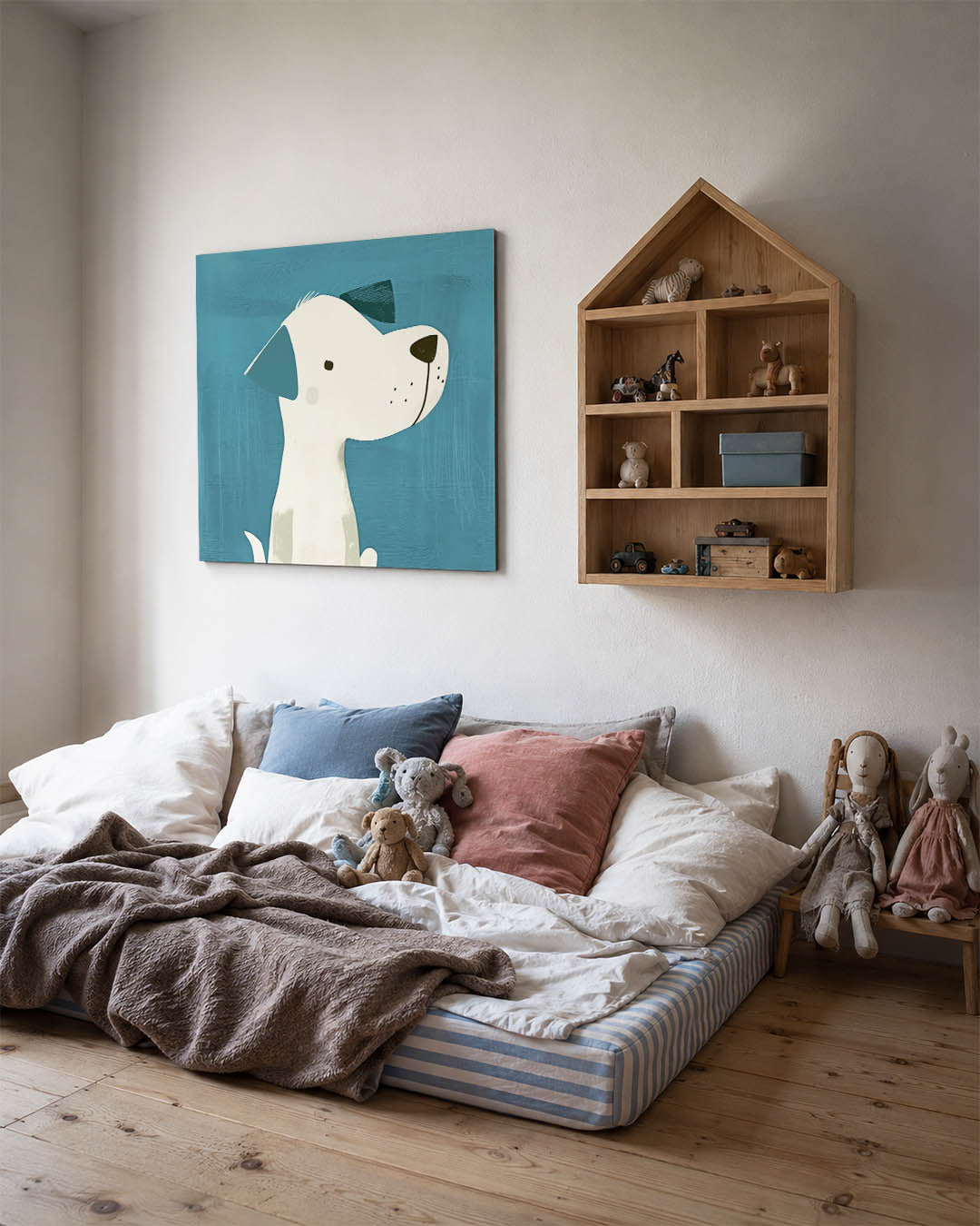Speelse hond illustratie Kunstwerk