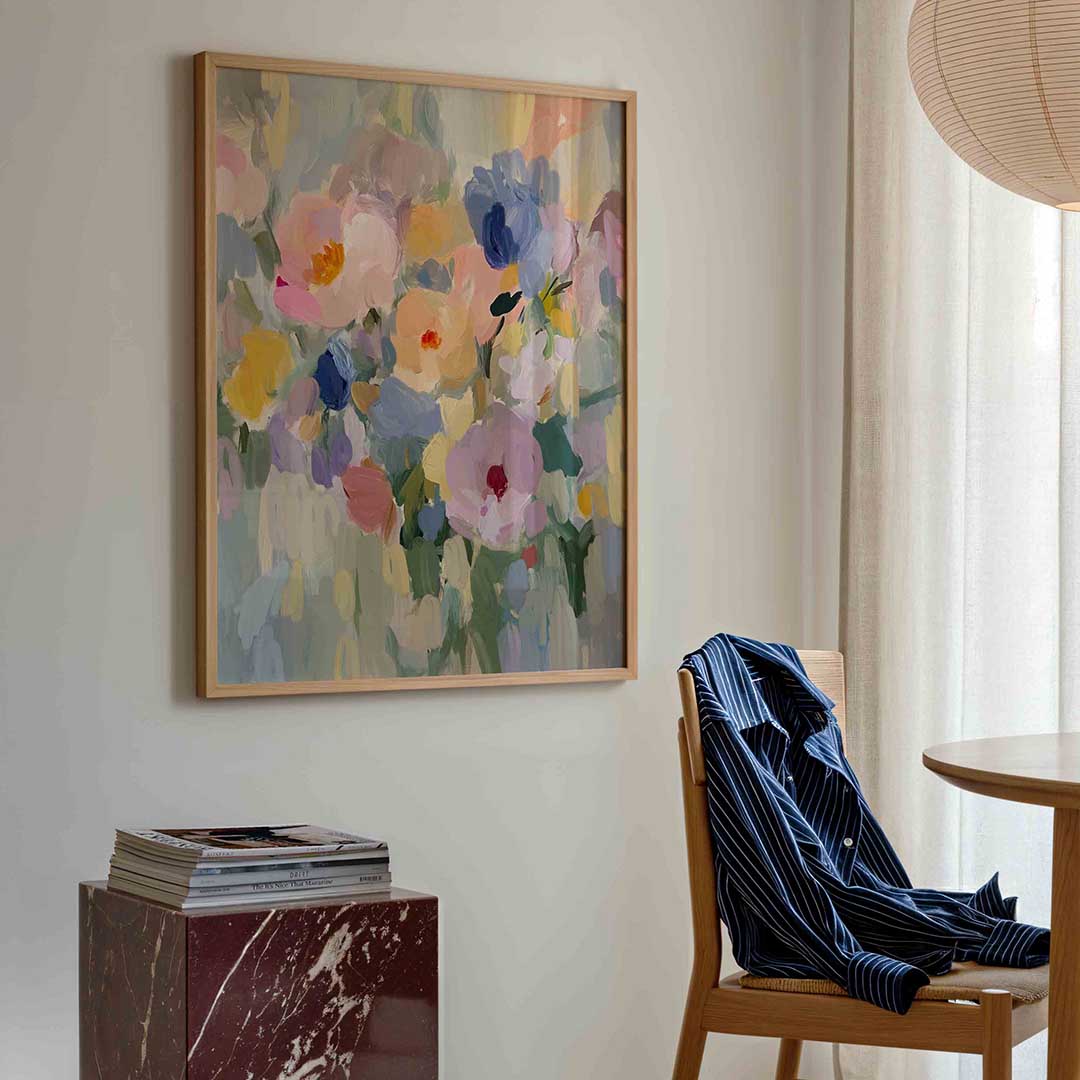 Bloemen in pastel Poster