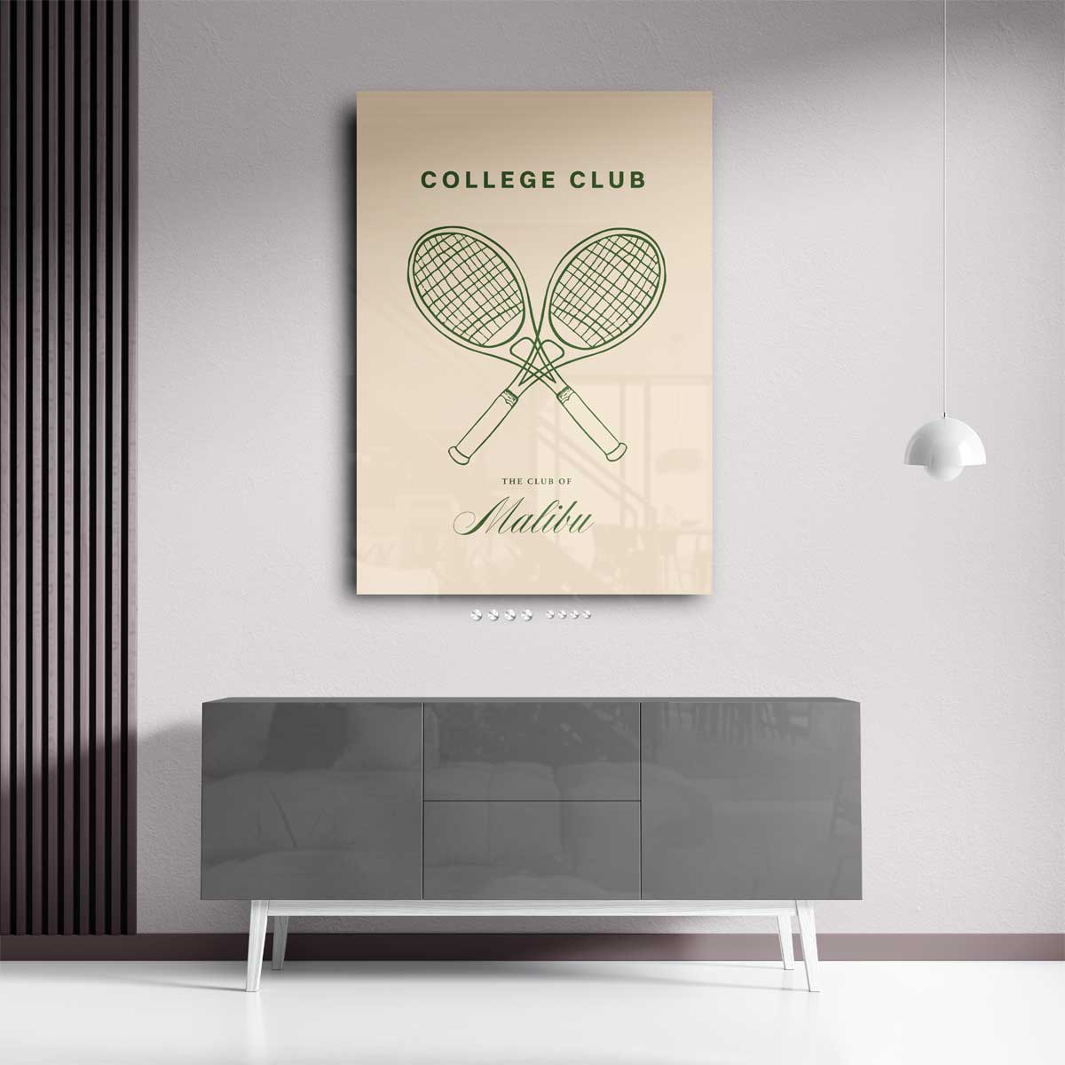 Tennisclub Retro Poster
