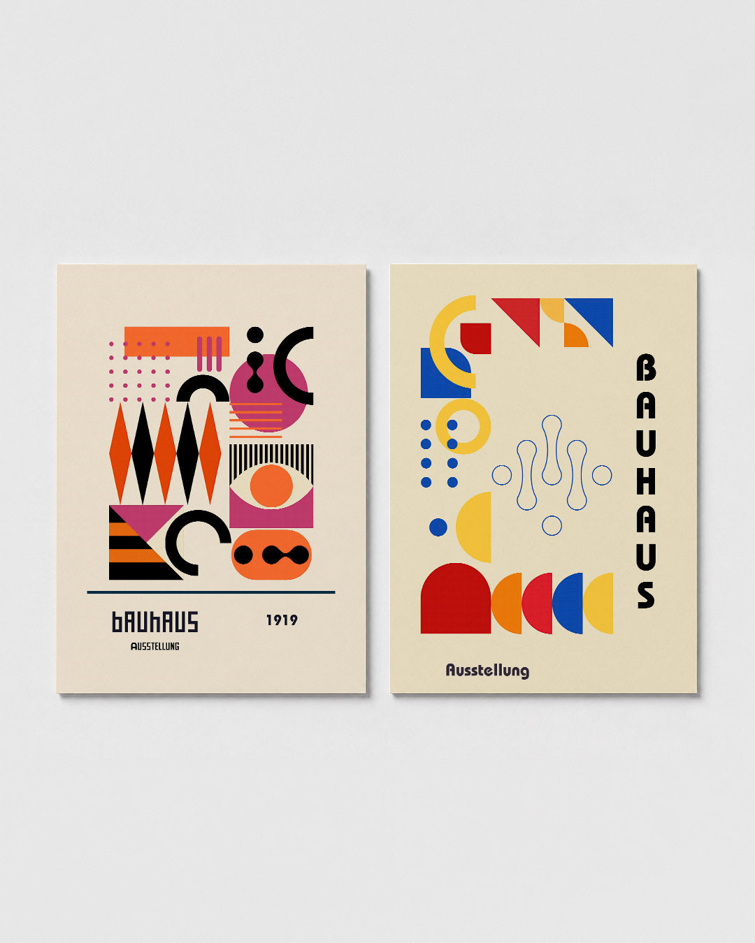 Vormen en kleurvlakken Posterset