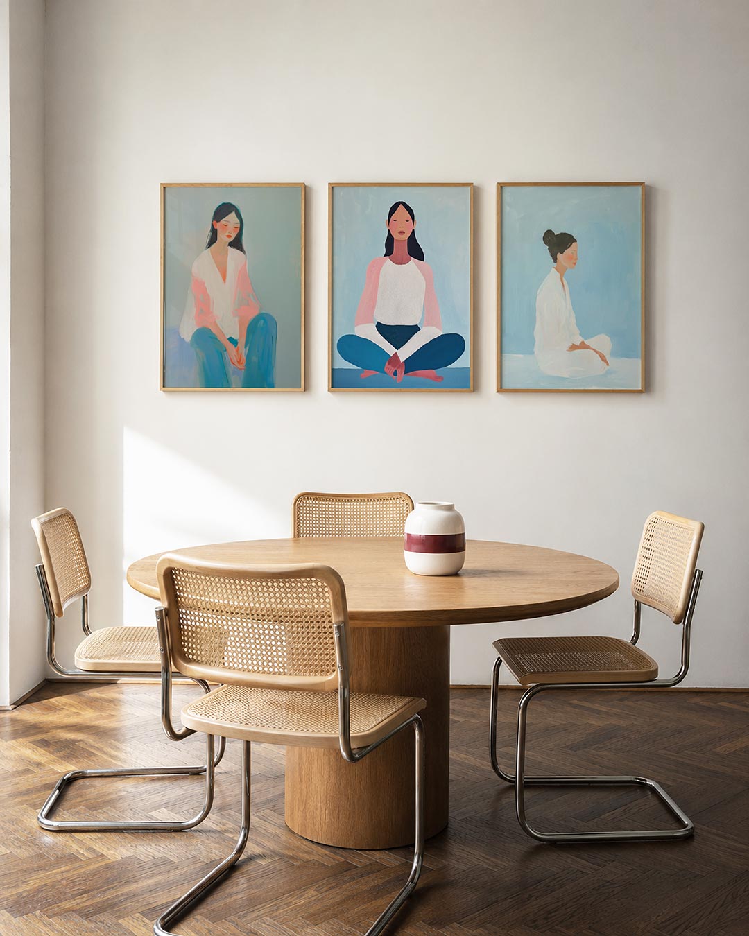 Zachte kleurvlakken Posterset