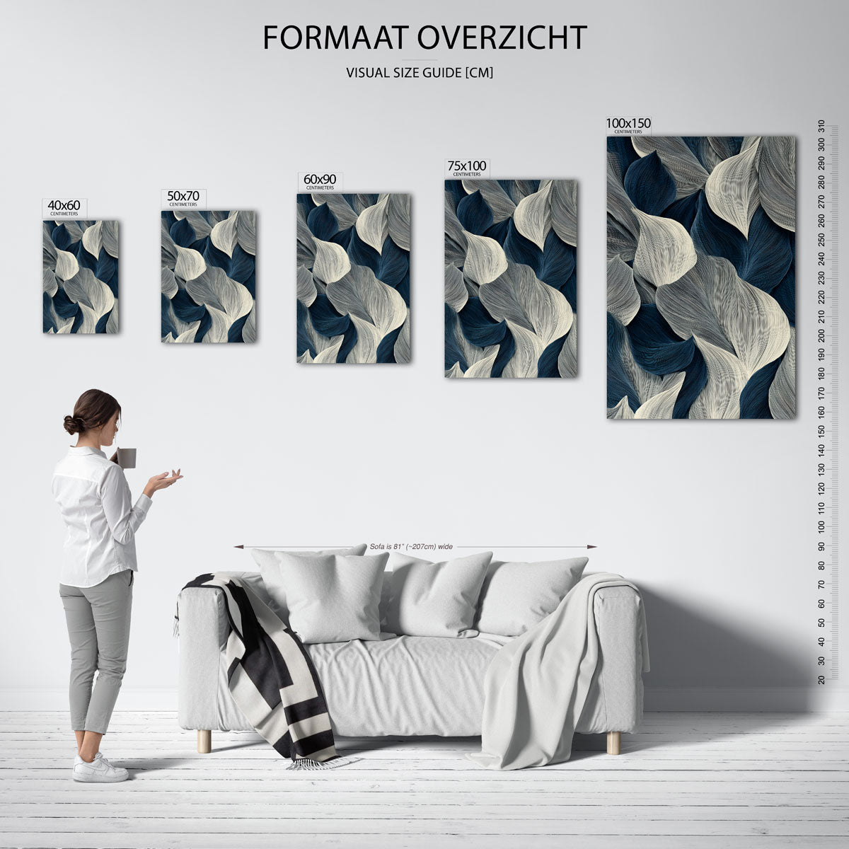 Organische golven Kunstwerk