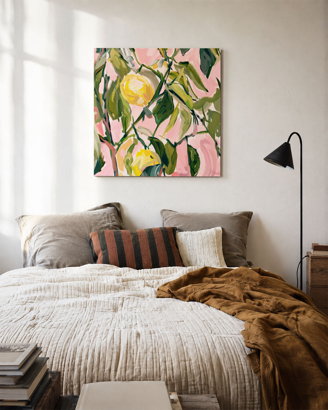 Bloemrijke expressie Kunstwerk