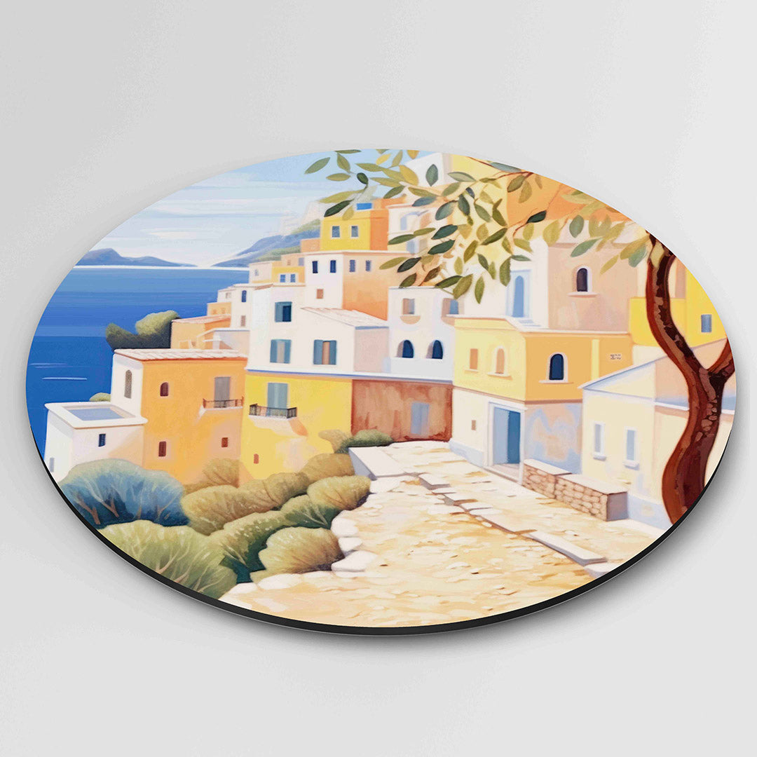 Mediterrane huizen Muurcirkel