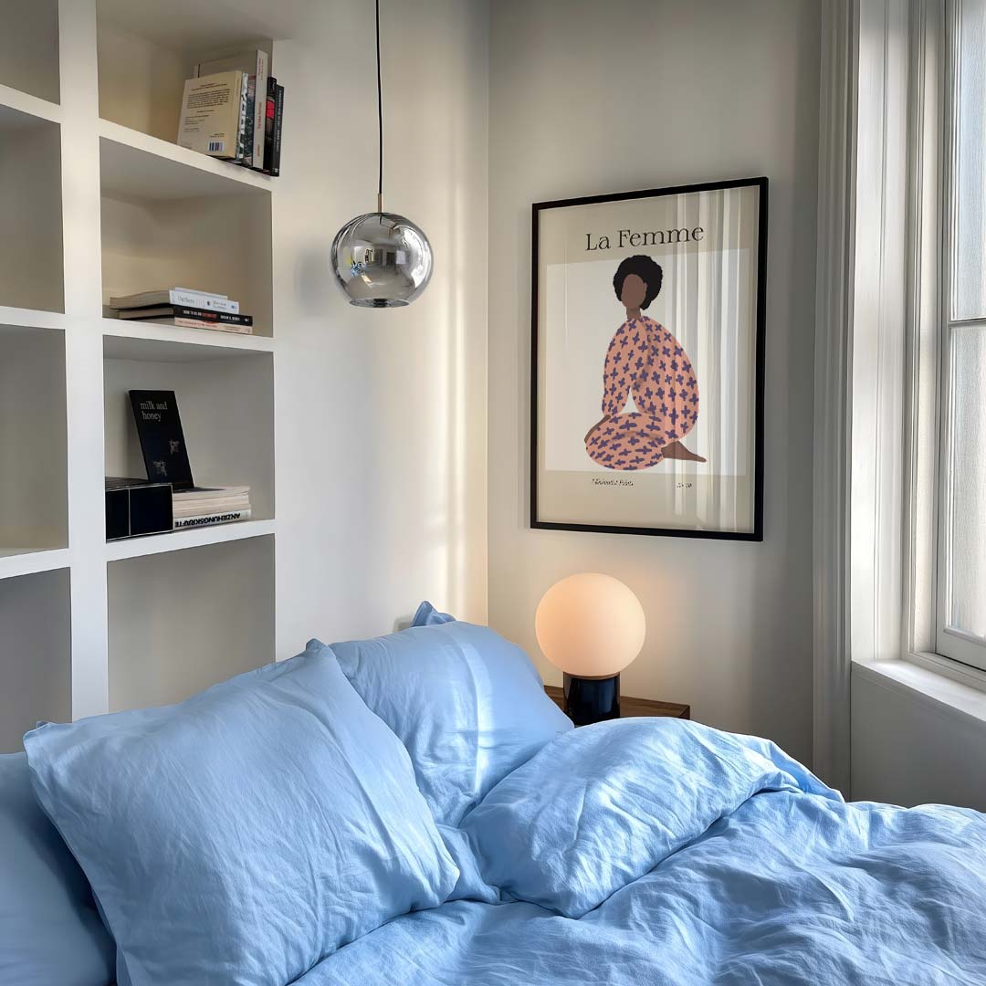 La Femme Minimalistische Art Print Poster-WallArtistic