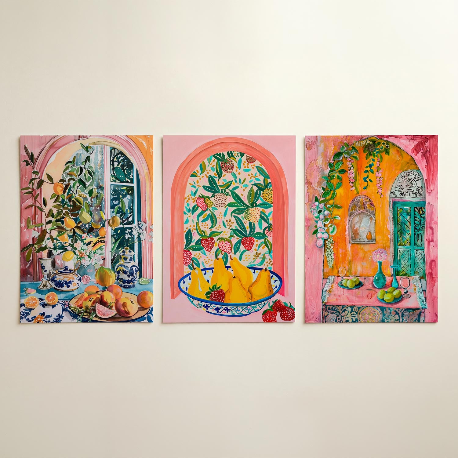 Fruitige kleurexplosie Posterset