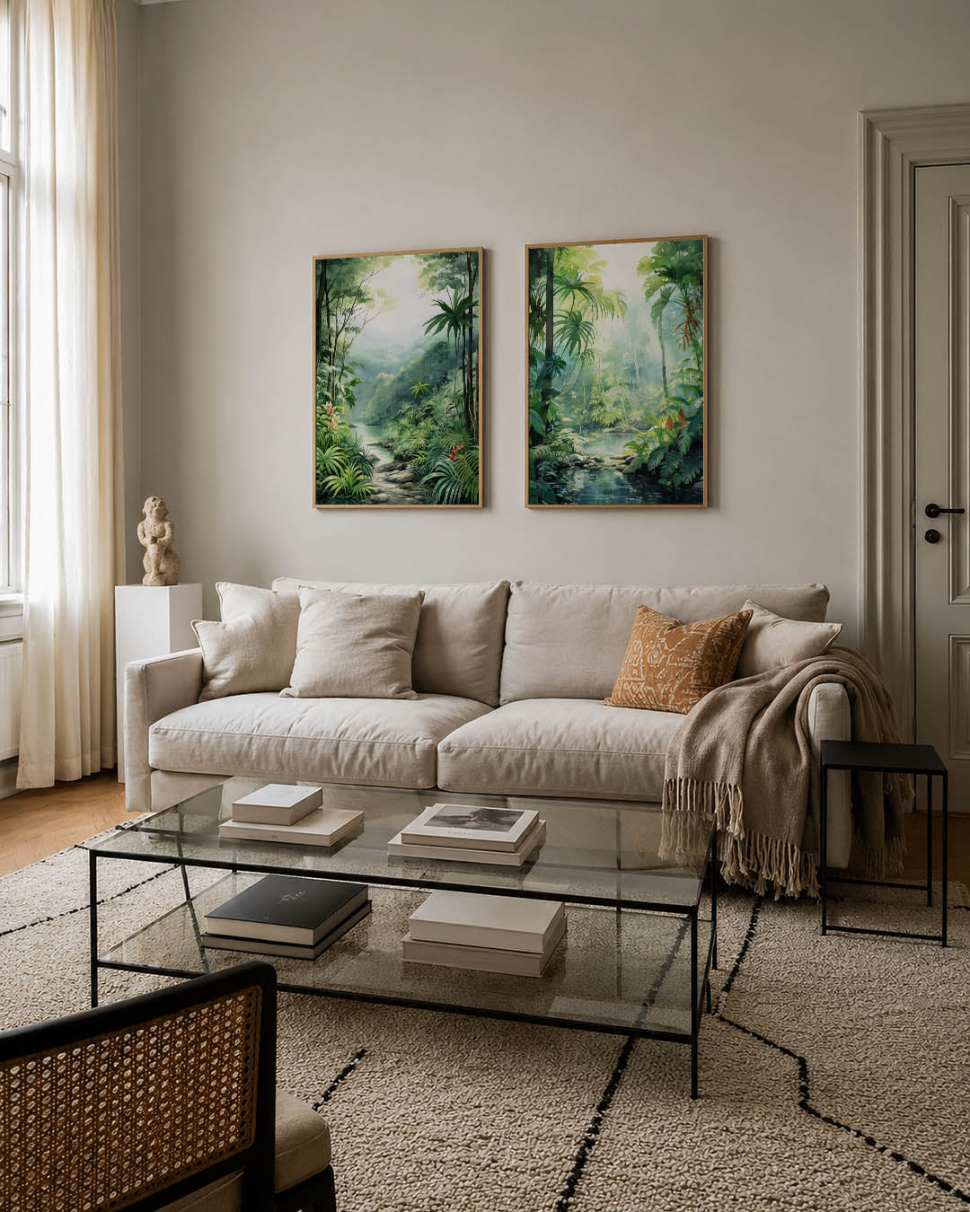 Groene jungle harmonie Posterset