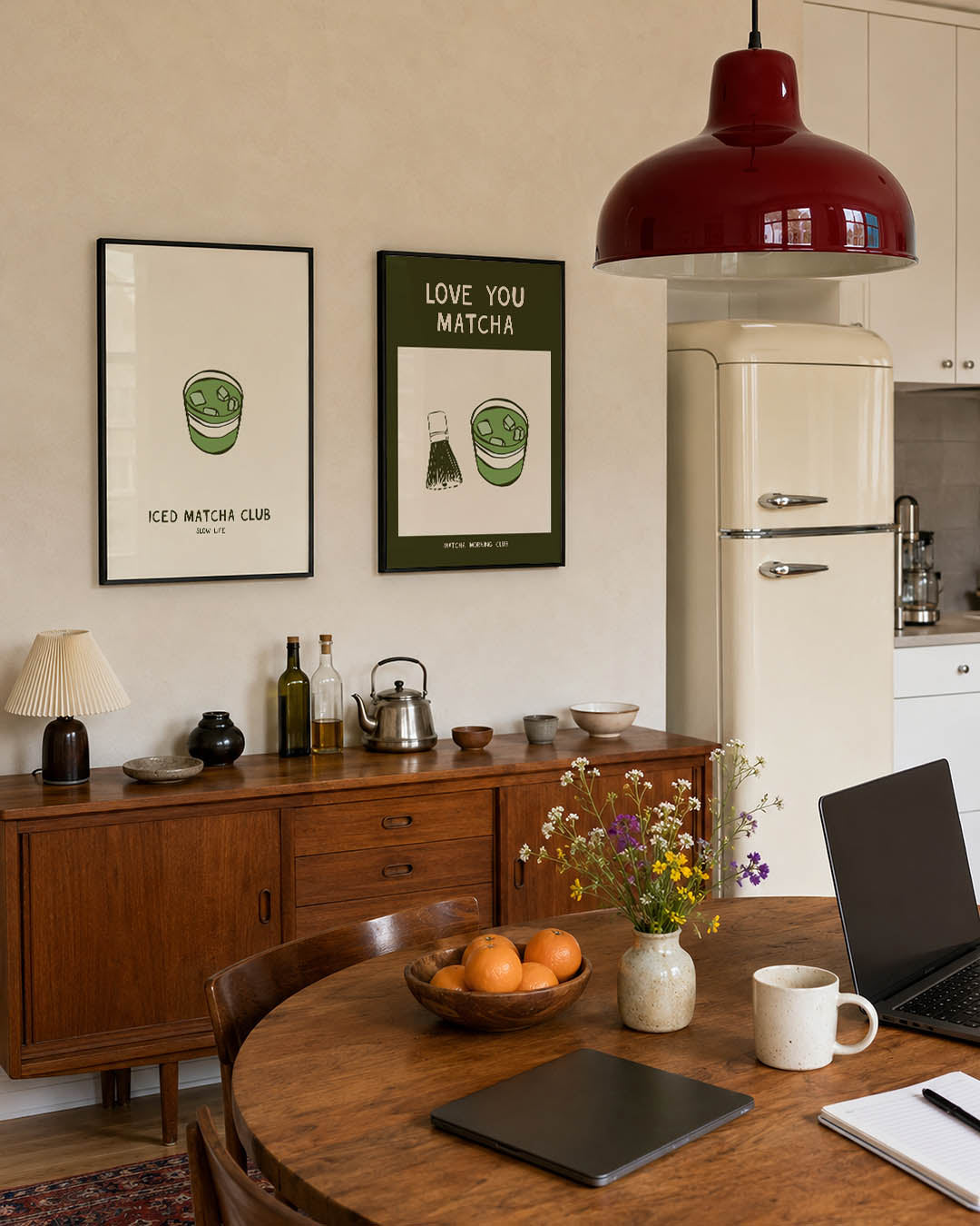 Groene drank illustratie Posterset