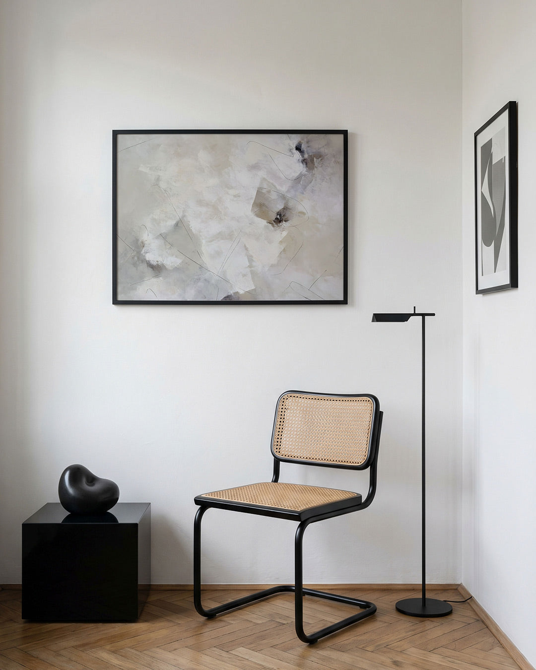 Abstracte lijnen en vormen Poster
