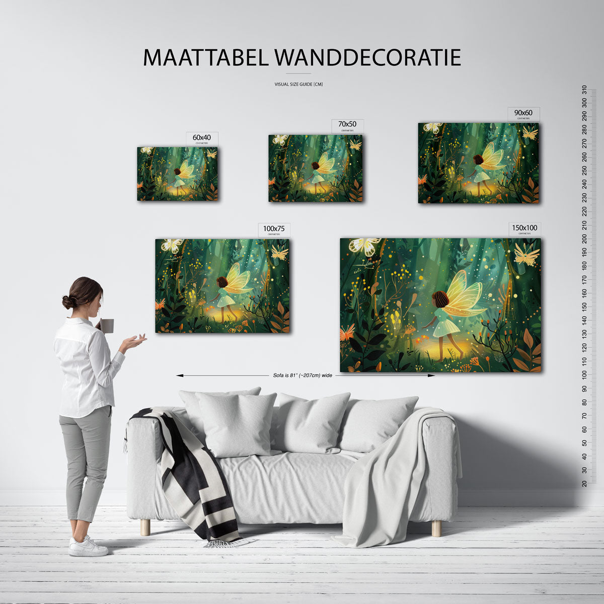 Dromerige boswandeling Kunstwerk