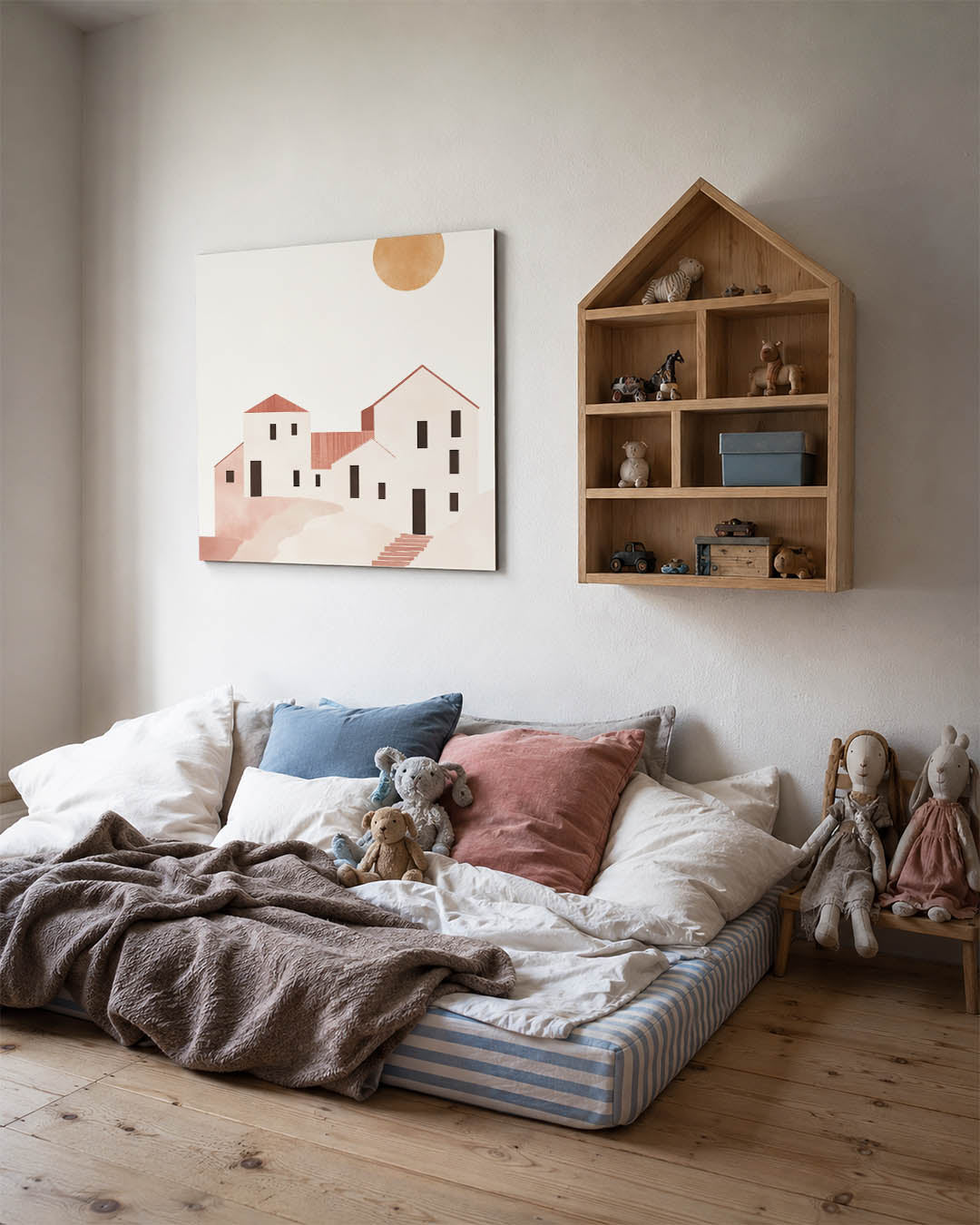 Geometrische zonsopgang Kunstwerk