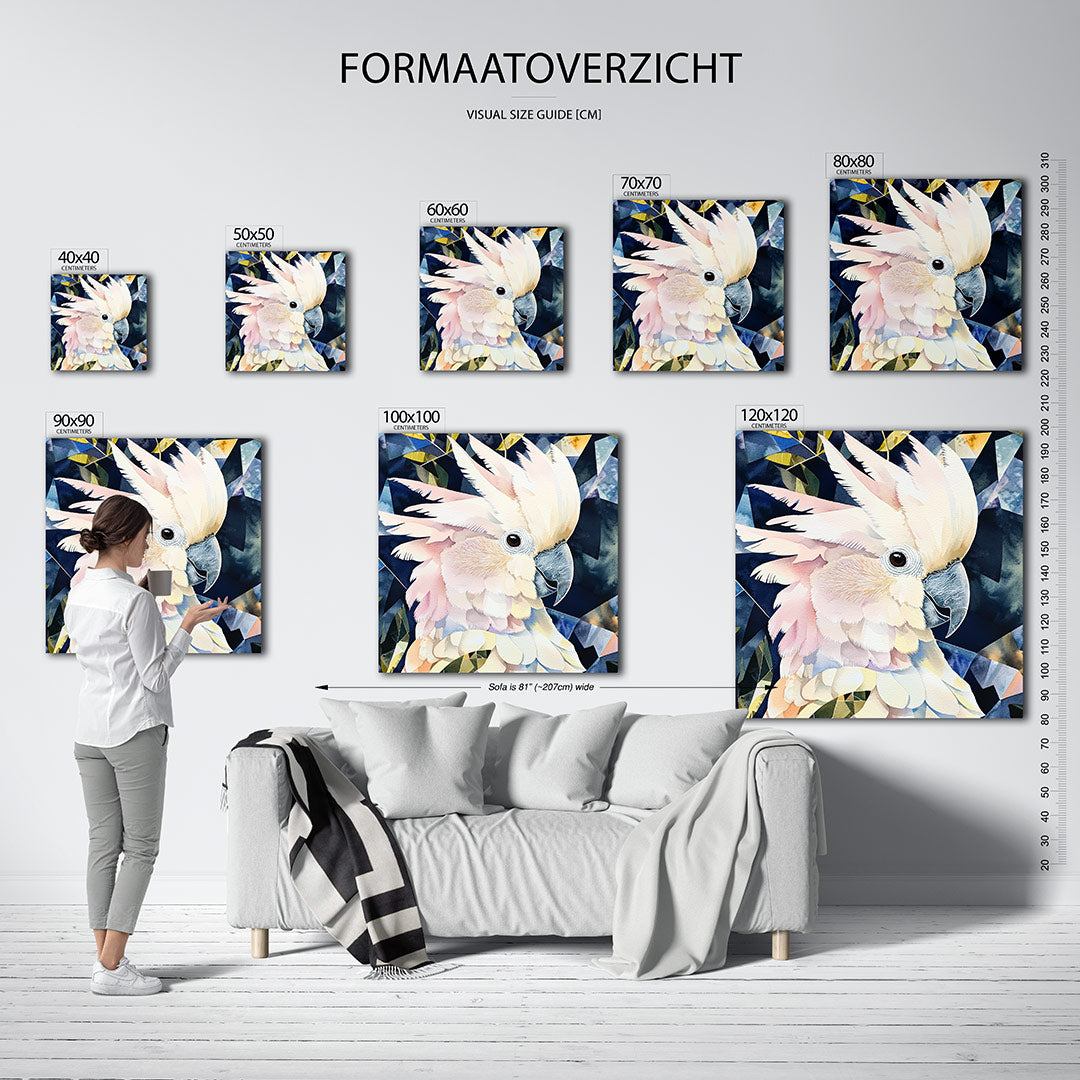 Geometrische vogel Kunstwerk