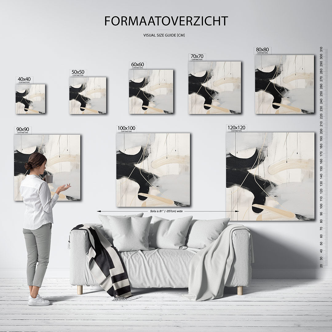 Dynamische lijnen Kunstwerk