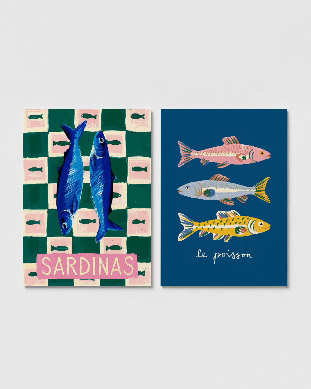 Vissen en patronen Posterset
