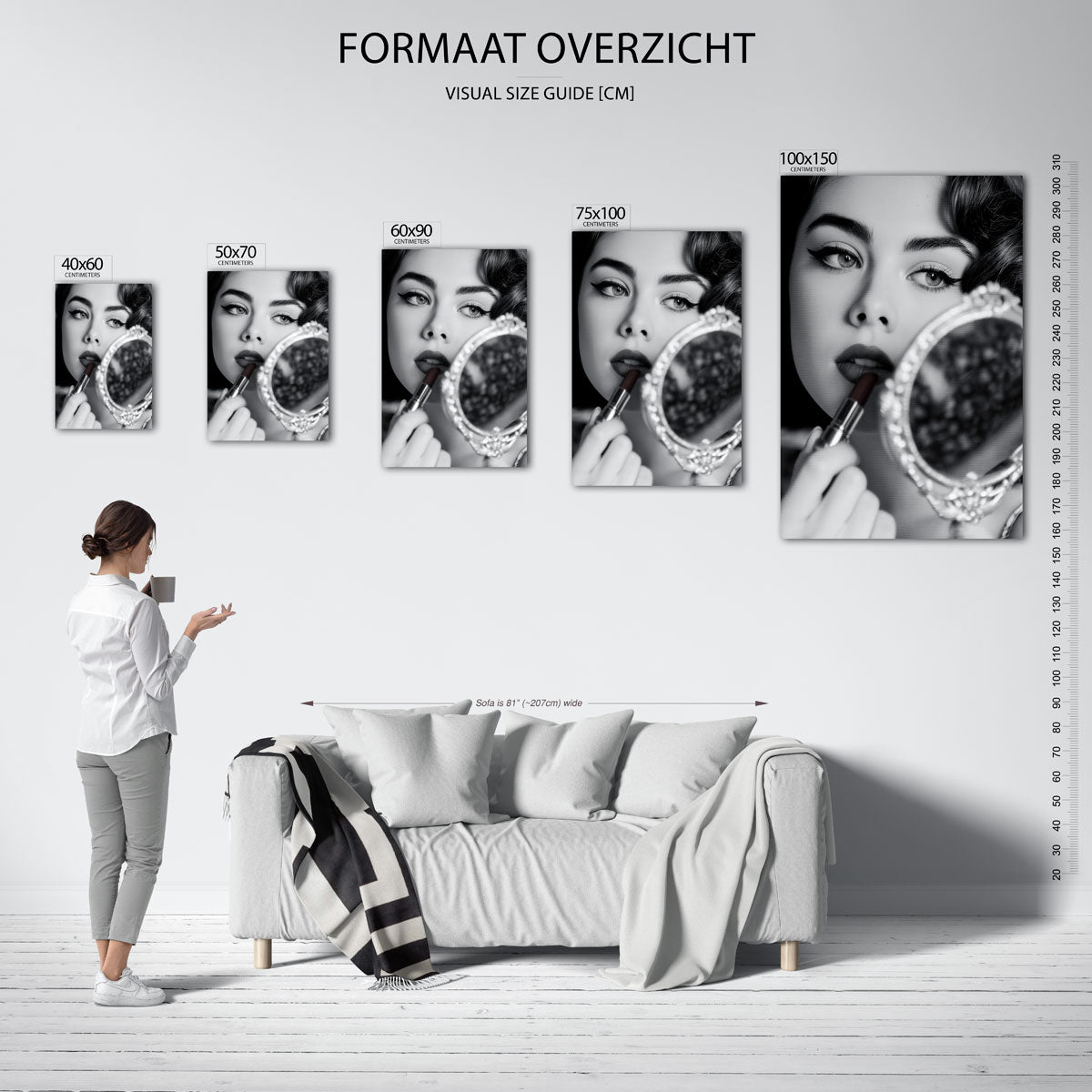 Elegante reflectie Kunstwerk