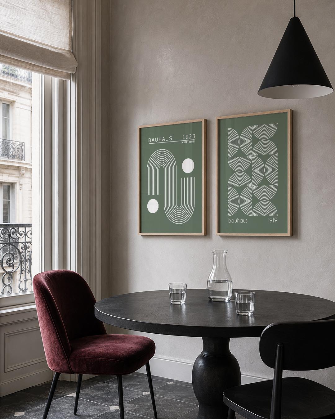 Lijnen en cirkelspel Posterset
