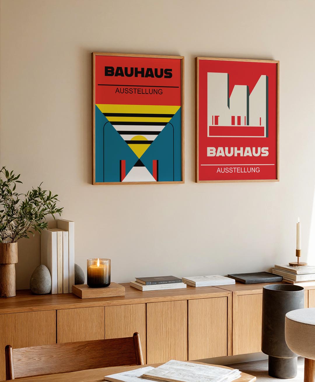 Kleurrijke vormen Posterset
