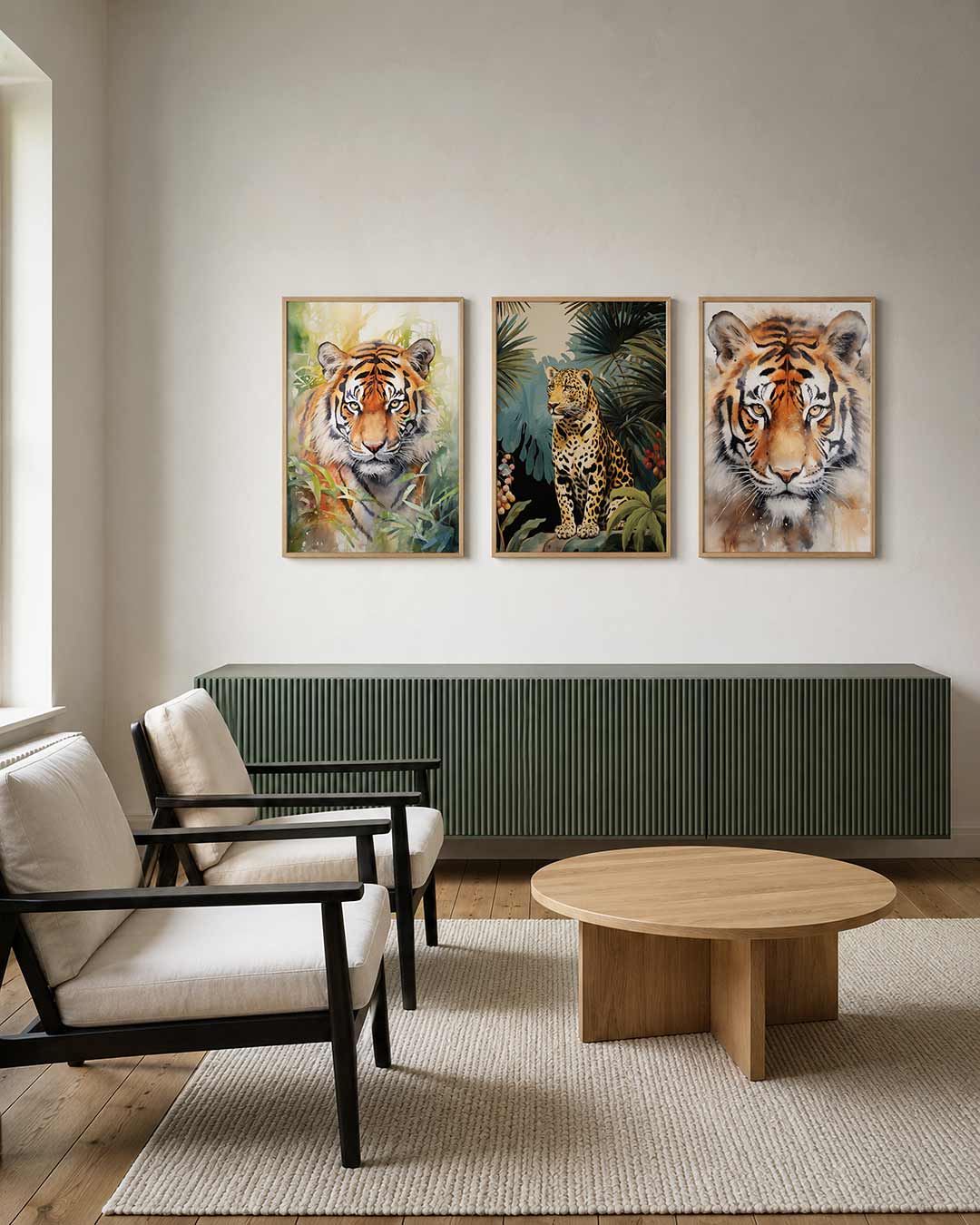Tijger in kleuren Posterset