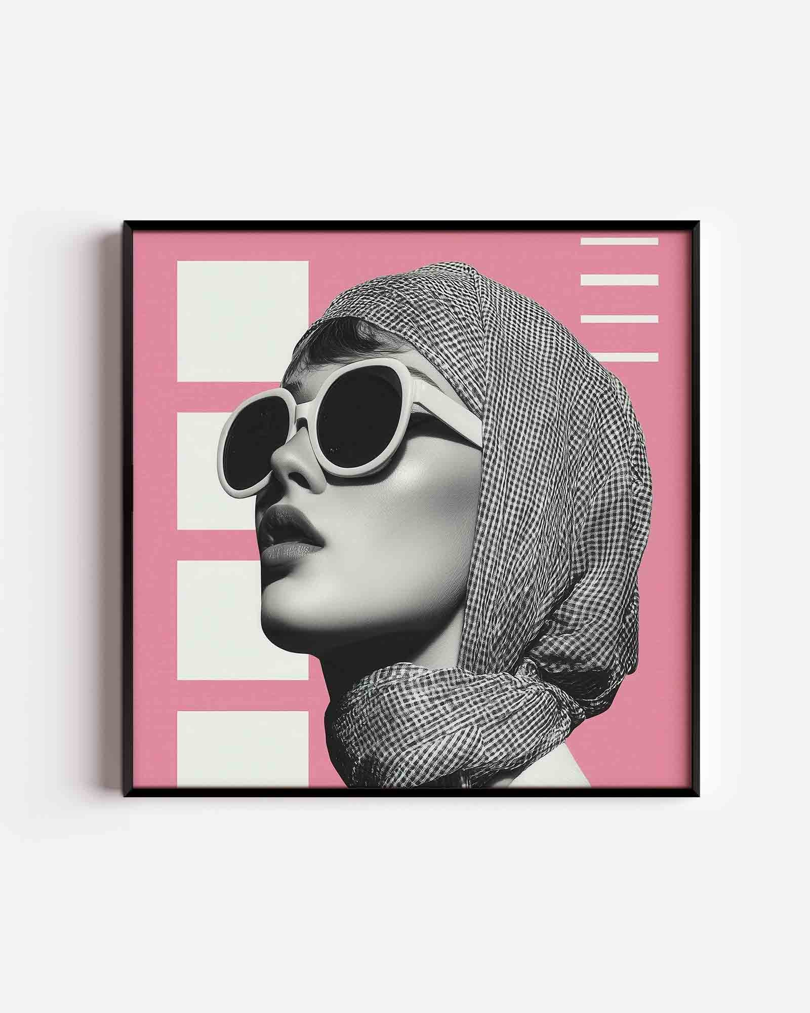 Vrouw met zonnebril Poster