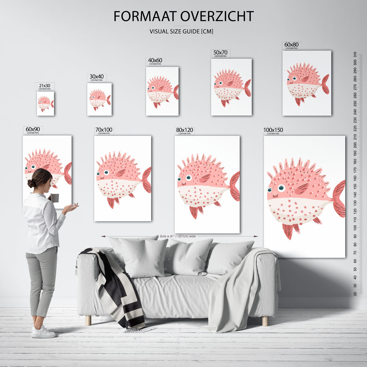 Roze vis Poster