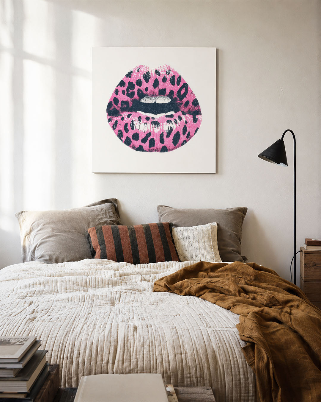 Gedurfde lippenprint Kunstwerk