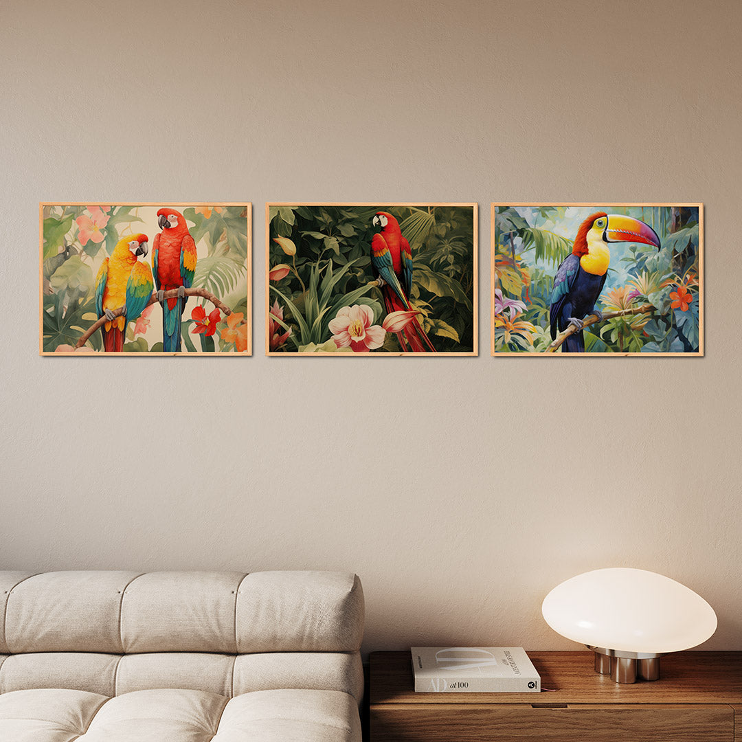 Tropische kleurenpracht Posterset