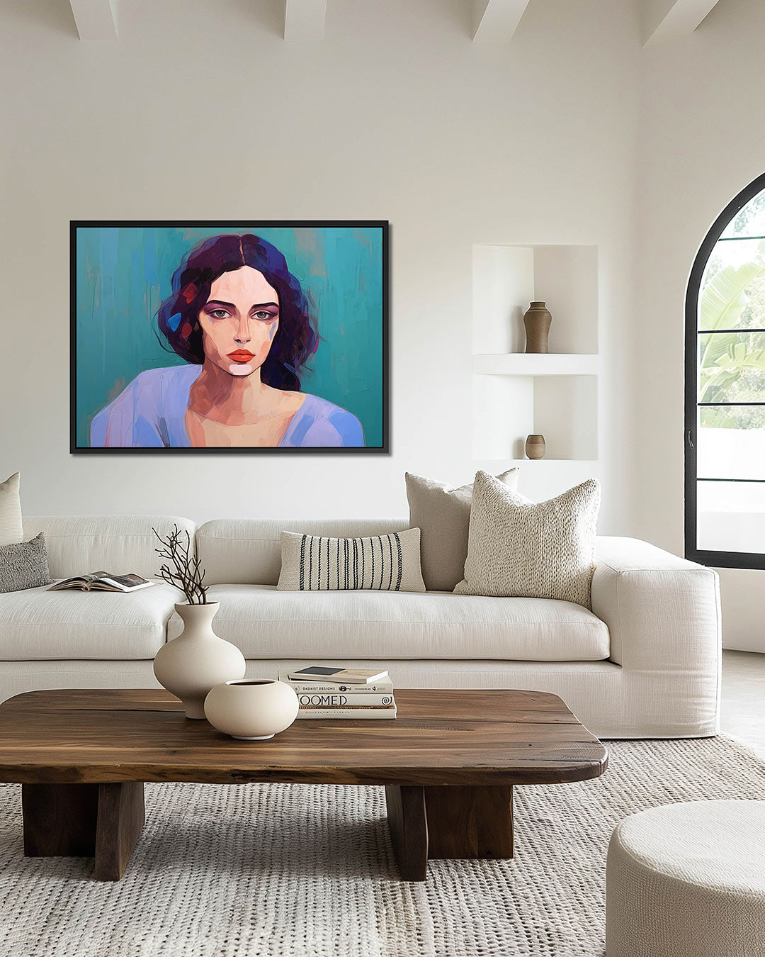 Expressieve vrouw Kunstwerk
