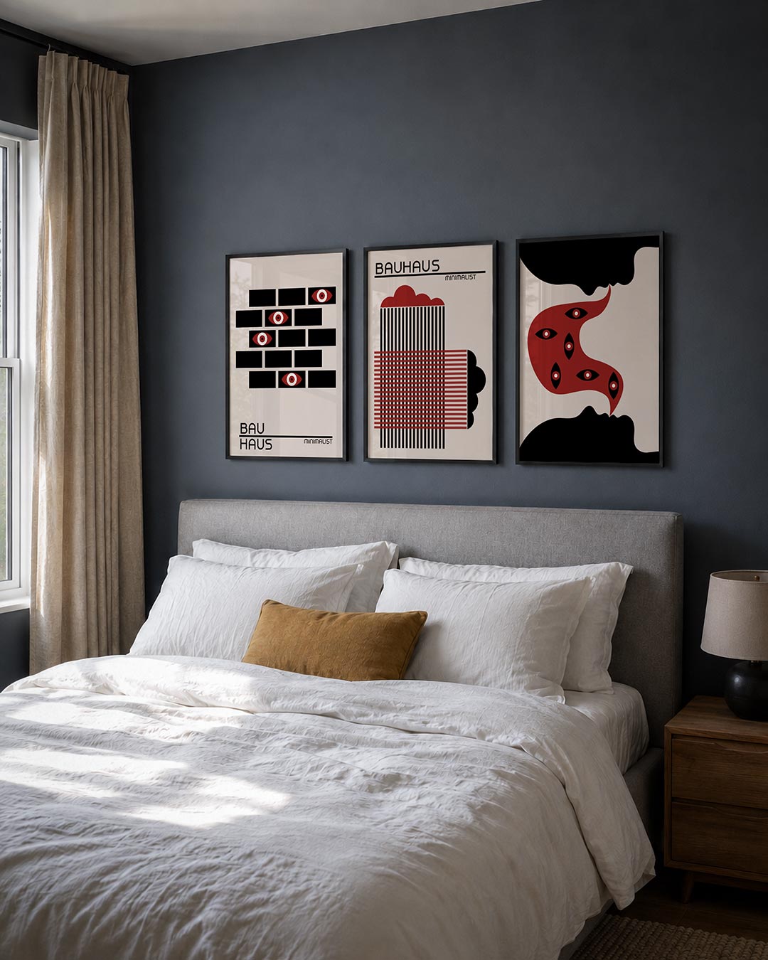 Oogpatroon en vlakken Posterset