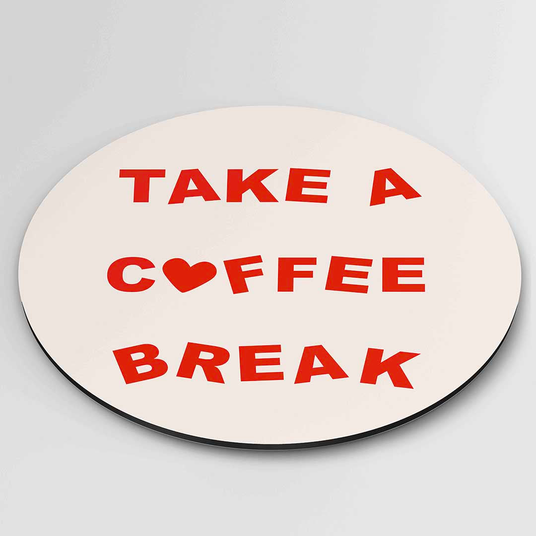 Take a coffee break Muurcirkel